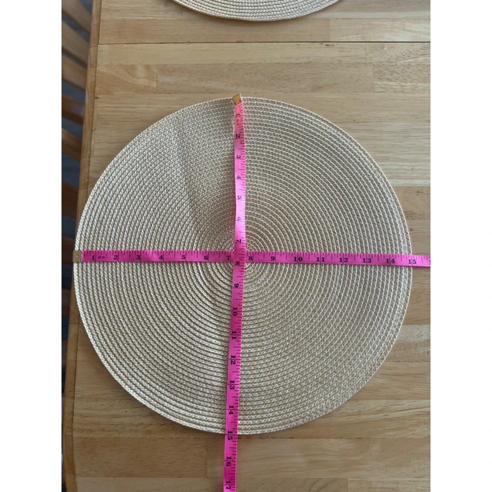 Set of 6 Round Woven Braided Placemats 15